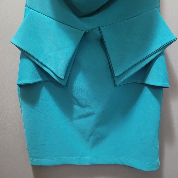 Ruby Rox NWT teal strapless dress Sz. 13 - Picture 4 of 10